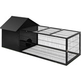 i.Pet Rabbit Cage Hutch Cages Indoor Outdoor Hamster Enclosure Pet Metal Carrier 162CM Length - Pet And Farm