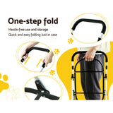 i.Pet Pet Stroller Dog Pram Large Cat Carrier Travel Foldable 4 Wheels Double - Pet And Farm