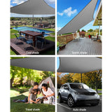Instahut Sun Shade Sail Cloth Shadecloth Outdoor Canopy Rectangle 280gsm 4x5m - Pet And Farm