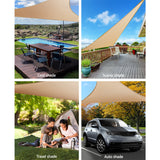 Instahut Sun Shade Sail Canopy Triangle 280gsm 5x5x5m - Pet And Farm