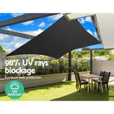 Instahut 280gsm 5x7m Sun Shade Sail Canopy Rectangle - Pet And Farm