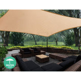 Instahut 4 x 6m Waterproof Rectangle Shade Sail Cloth - Sand Beige - Pet And Farm