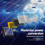 Giantz 4km Electric Fence Energiser Solar Energizer Charger Farm Animal 0.13J - Pet And Farm