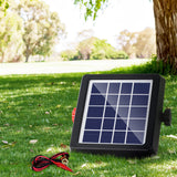 Giantz 4km Electric Fence Energiser Solar Energizer Charger Farm Animal 0.13J - Pet And Farm