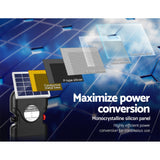 Giantz Electric Fence Energiser Solar Fencing Energizer Charger Farm Animal 10km 0.5J - Pet And Farm