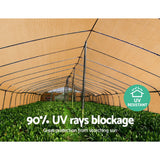 Instahut 1.83 x 10m Shade Sail Cloth - Beige - Pet And Farm