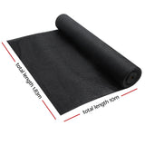 Instahut 1.83 x 10m Shade Sail Cloth - Black - Pet And Farm