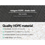 Instahut 1.83x20m 50% UV Shade Cloth Shadecloth Sail Garden Mesh Roll Outdoor White - Pet And Farm