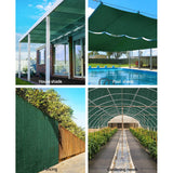 Instahut 50% UV Sun Shade Cloth Shadecloth Sail Roll Mesh Garden Outdoor 1.83x30m Green - Pet And Farm
