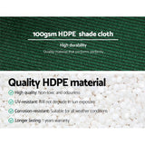 Instahut 50% UV Sun Shade Cloth Shadecloth Sail Roll Mesh Garden Outdoor 1.83x30m Green - Pet And Farm