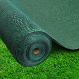 Instahut 50% UV Sun Shade Cloth Shadecloth Sail Roll Mesh Garden Outdoor 1.83x30m Green - Pet And Farm