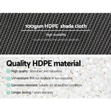 Instahut 1.83x30m 50% UV Shade Cloth Shadecloth Sail Garden Mesh Roll Outdoor White - Pet And Farm