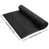 Instahut 50% UV Sun Shade Cloth Shadecloth Sail Roll Mesh Garden Outdoor 1.83x50m Black - Pet And Farm