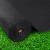 Instahut 50% UV Sun Shade Cloth Shadecloth Sail Roll Mesh Garden Outdoor 1.83x50m Black - Pet And Farm