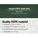 Instahut 3.66x10m 50% UV Shade Cloth Shadecloth Sail Garden Mesh Roll Outdoor Green - Pet And Farm