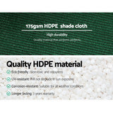 Instahut 3.66 x 10m Shade Sail Cloth - Green - Pet And Farm