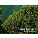 Instahut 90% Sun Shade Cloth Shadecloth Sail Roll Mesh 3.66x10m 195gsm Green - Pet And Farm