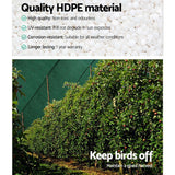 Instahut 50% Sun Shade Cloth Shadecloth Sail Roll Mesh 3.66x20m 100gsm Green - Pet And Farm