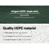 Instahut 3.66x30m 50% UV Shade Cloth Shadecloth Sail Garden Mesh Roll Outdoor Green - Pet And Farm