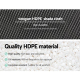 Instahut 3.66x30m 50% UV Shade Cloth Shadecloth Sail Garden Mesh Roll Outdoor White - Pet And Farm