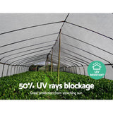 Instahut 3.66x30m 50% UV Shade Cloth Shadecloth Sail Garden Mesh Roll Outdoor White - Pet And Farm