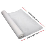 Instahut 3.66x30m 30% UV Shade Cloth Shadecloth Sail Garden Mesh Roll Outdoor White - Pet And Farm