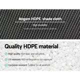 Instahut 3.66x30m 30% UV Shade Cloth Shadecloth Sail Garden Mesh Roll Outdoor White - Pet And Farm