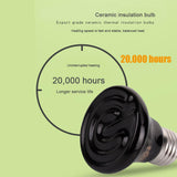 100W Reptile Ceramic Heat Lamp anti-hot Cage Light Holder Switch Chicken Brooder - Pet And Farm