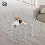 Floofi Small Pet Playpen (White) FI-PP-104-JY - Pet And Farm