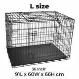 Floofi Dog Cage 36" FI-PC-128-XD - Pet And Farm