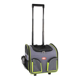 Pet Trolley Dog Cat Puppy Travel Wheeled Cart Portable Foldable Carrier Green - Pet And Farm