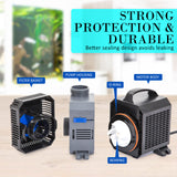 Dynamic Power Aquarium Submersible Pond Water Pump 10000L/H - Pet And Farm