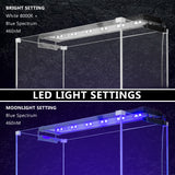 Dynamic Power 2 Set 11W Aquarium Blue White LED Light for Tank 50-70cm - Pet And Farm