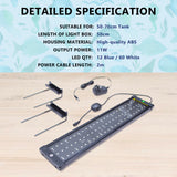 Dynamic Power 2 Set 11W Aquarium Blue White LED Light for Tank 50-70cm - Pet And Farm