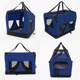 Paw Mate Blue Portable Soft Dog Cage Crate Carrier L - Pet And Farm