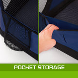 Paw Mate Blue Portable Soft Dog Cage Crate Carrier L - Pet And Farm