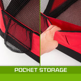 Paw Mate Red Portable Soft Dog Cage Crate Carrier L - Pet And Farm