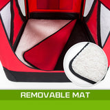 Paw Mate Red Portable Soft Dog Cage Crate Carrier L - Pet And Farm