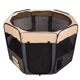 Paw Mate Grey Pet Dog Portable Soft Playpen Crate Cage XL - Pet And Farm