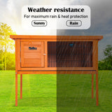 Paw Mate 91 x 45 x 70cm Rabbit Hutch Chicken Coop Free Standing Cage Run - Pet And Farm
