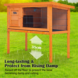 Paw Mate 91 x 45 x 70cm Rabbit Hutch Chicken Coop Free Standing Cage Run - Pet And Farm