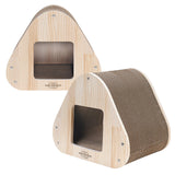 Yaomi Wood Triangle Cat Scratcher Sofa Pet Bed - Pet And Farm
