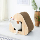 Yaomi Wood Triangle Cat Scratcher Sofa Pet Bed - Pet And Farm