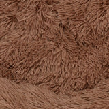 Pet Dog Bed Bedding Warm Plush Round Soft Dog Nest Light Coffee  XL 100cm - Pet And Farm