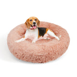 Pet Dog Bedding Warm Plush Round Comfortable Nest Comfy Sleep kennel Pink XL 100 - Pet And Farm