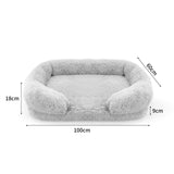 Dog Pet Warm Soft Plush Nest Comfy Kennel Sleeping Calming Bed Memory Foam XL - Pet And Farm