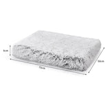 Pet Dog Crate Cage Kennel Bed Mat Sleeping Pad Fluffy Plush Soft Washable Bed L - Pet And Farm