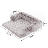 Pet Sofa Bed Dog Calming Sofa Cover Protector Cushion Plush Mat L - Pet And Farm
