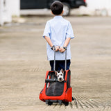 Dog Pet Safety Transport Carrier Backpack Trolley - Pet And Farm