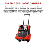 Dog Pet Safety Transport Carrier Backpack Trolley - Pet And Farm